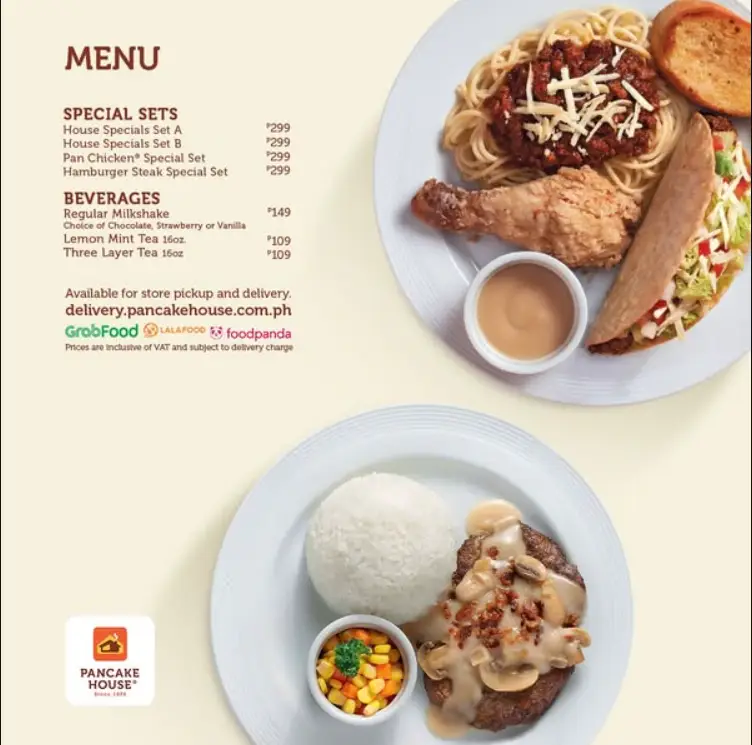 Pancake House Menu