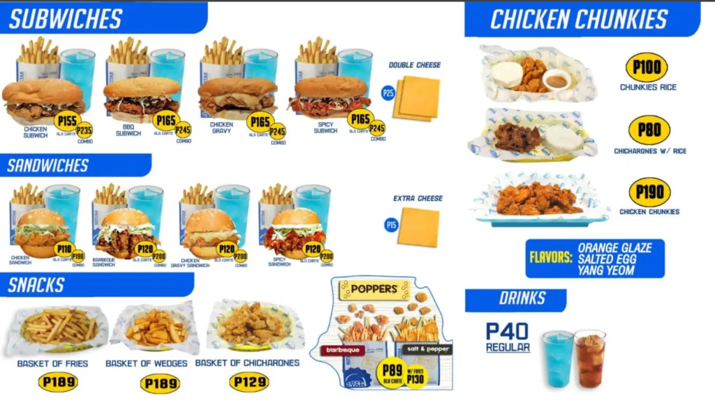 Hot Star Philippines Menu